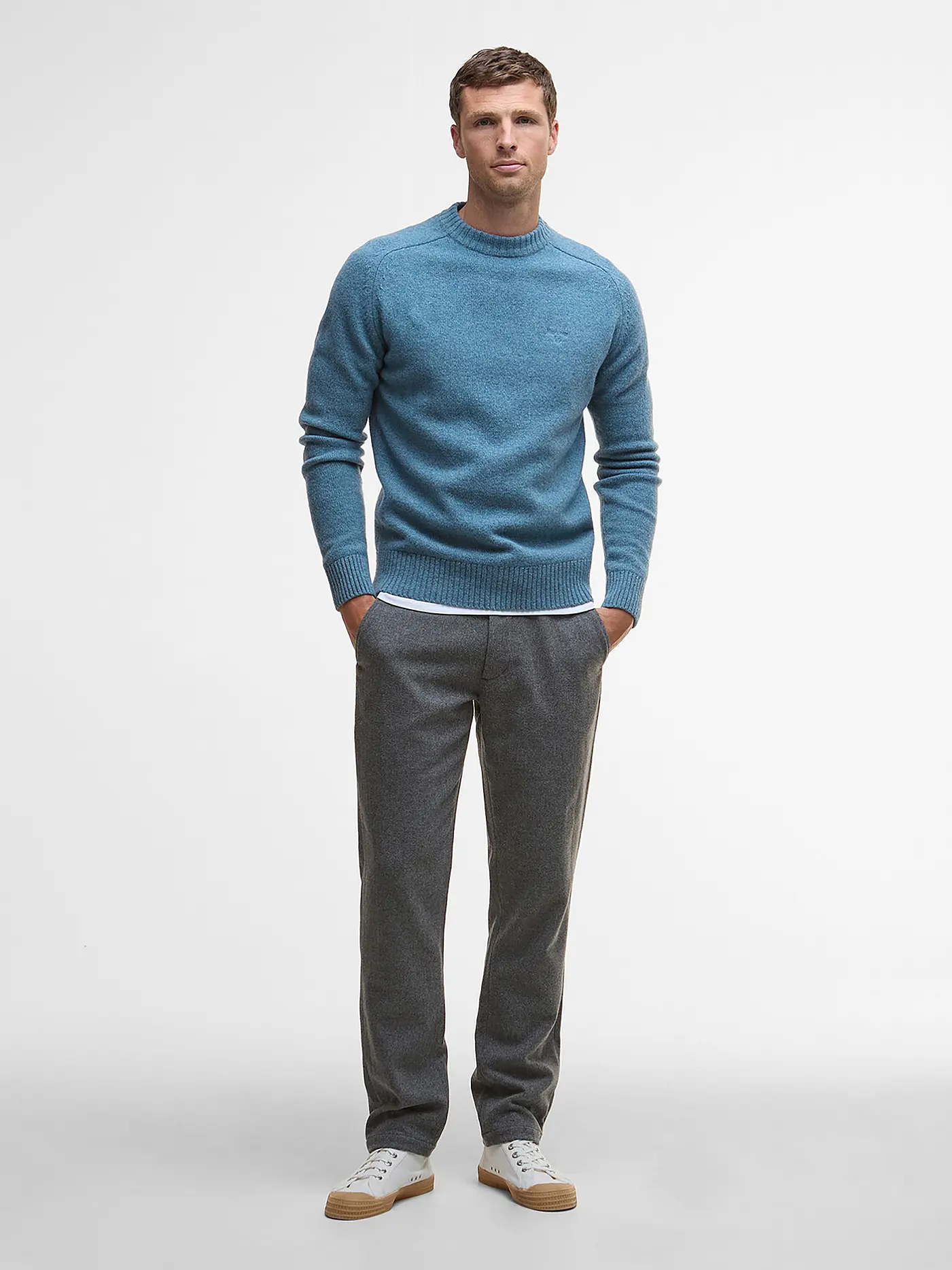 BARBOUR | Pullover GRANGETOWN | hellblau